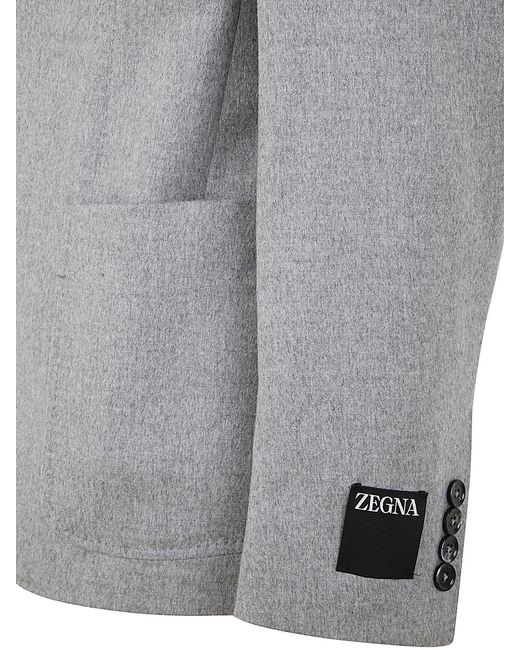 Zegna Gray Simple Suit for men