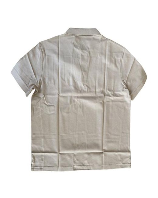 Burberry Gray Cotton Polo Shirt for men
