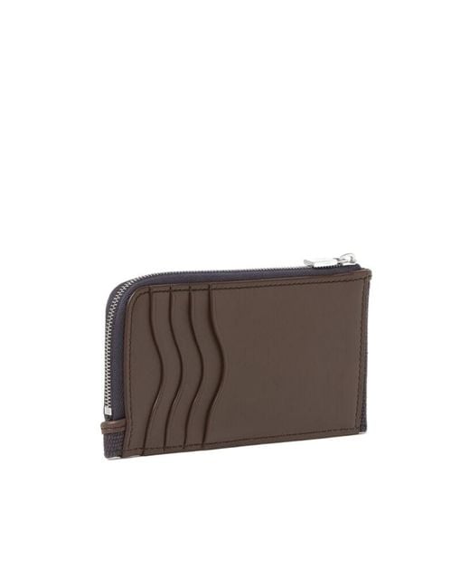 Loro Piana Gray Extra Zip Pouch for men