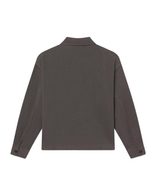 FRAME Gray Zip Pockets Jacket for men