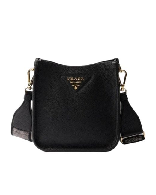 Prada Black Logo Shoulder Bag