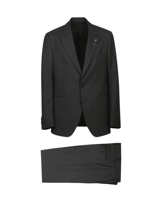 Lardini Black Single Breasted Two-Piece Suit for men