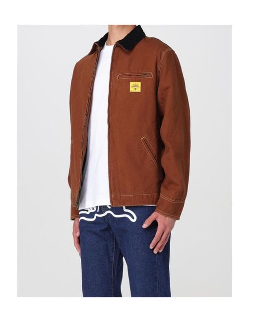 ICECREAM Brown Collared Casual Jacket for men