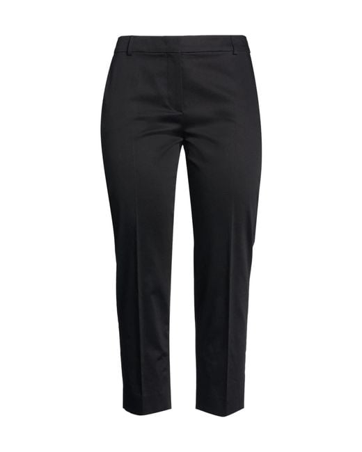 Max Mara Black Plain Colour Casual Trousers