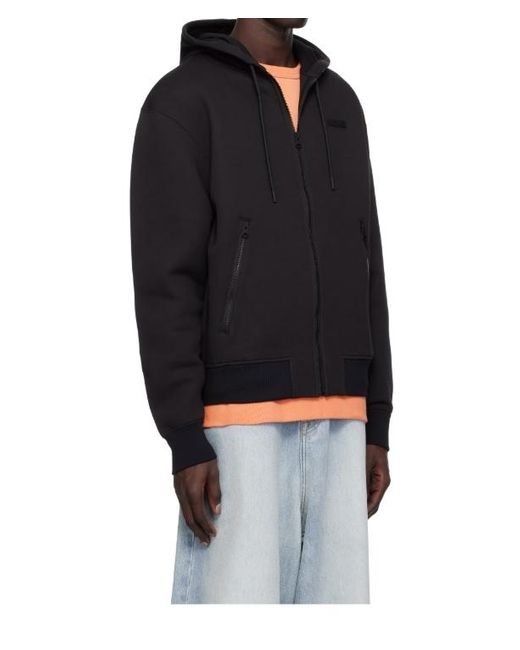 Mackage Black Long-Sleeved Hooded Sweatshirt for men