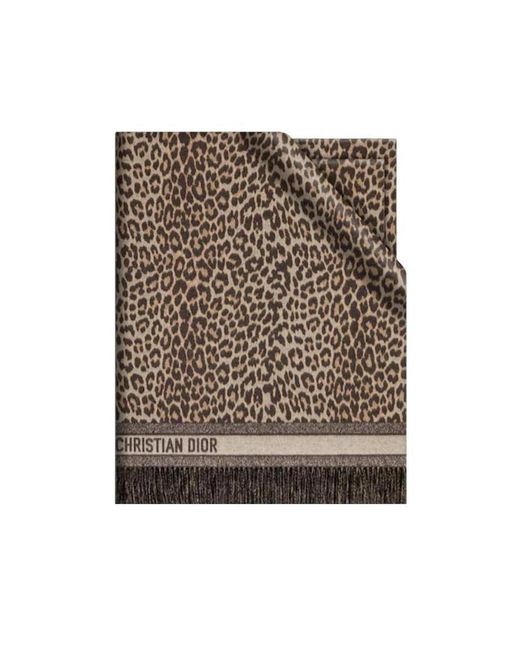 Dior Brown Mizza Reversible Blanket