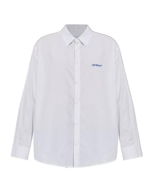 Off-White c/o Virgil Abloh White Long-Sleeved Shirt for men