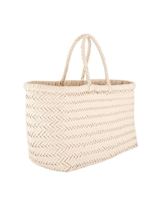 Dragon Diffusion Natural Double-Handle Handbag