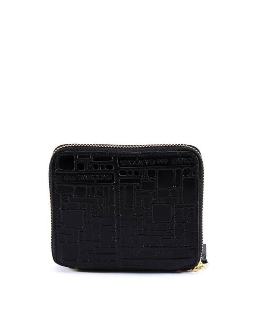 Comme des Garçons Black Comme Des Garçons Wallet Embossed Logotype Wallet for men