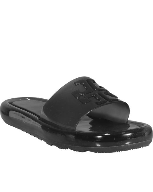 Tory Burch Black Bubble Jelly Slides