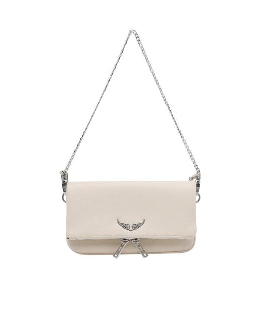 Zadig & Voltaire White Rock Nano Clutch Bag