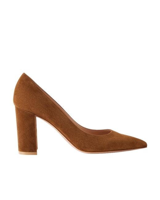 Gianvito Rossi Brown Pointed-Toe High Heels