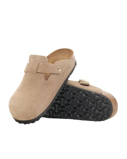 Birkenstock Brown Boston Slip-On Clogs