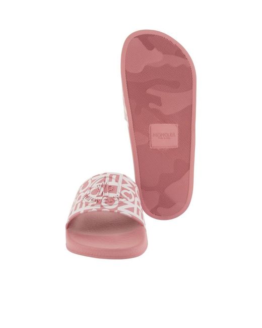 Moncler Pink Jeanne Sliders