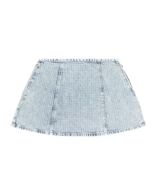 DIESEL Blue De-Sweny-S Denim Skirt