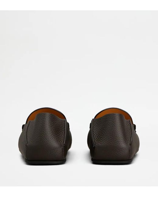 Tod's Black Round-Toe Loafers for men