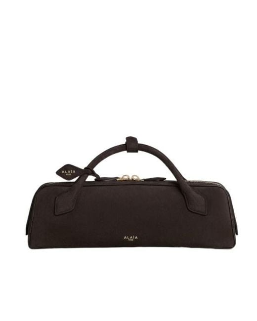 Alaïa Brown Alaïa Teckel Zipped Clutch Bag