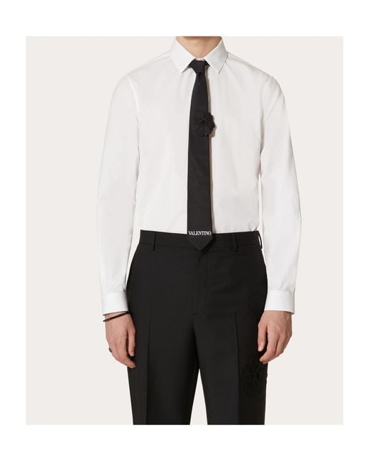 Valentino White Classic Tailored Shirt for men