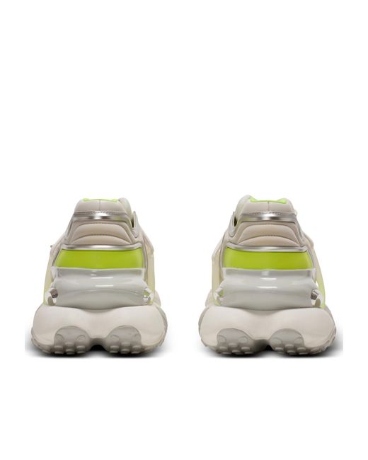 Balmain White Unicorn Wave Lace-Up Trainers for men