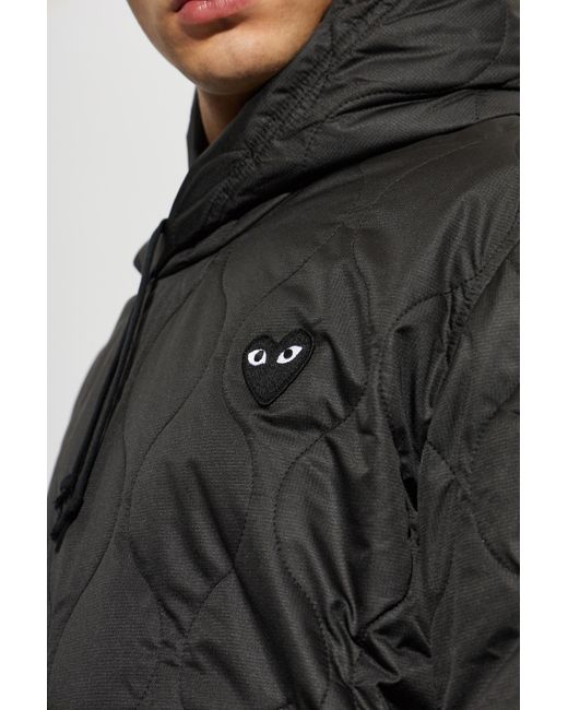 COMME DES GARÇONS PLAY Black Long-Sleeve Casual Jacket for men