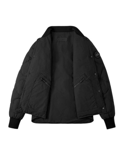 Canada Goose Black Boswell Bomber Jacket for men