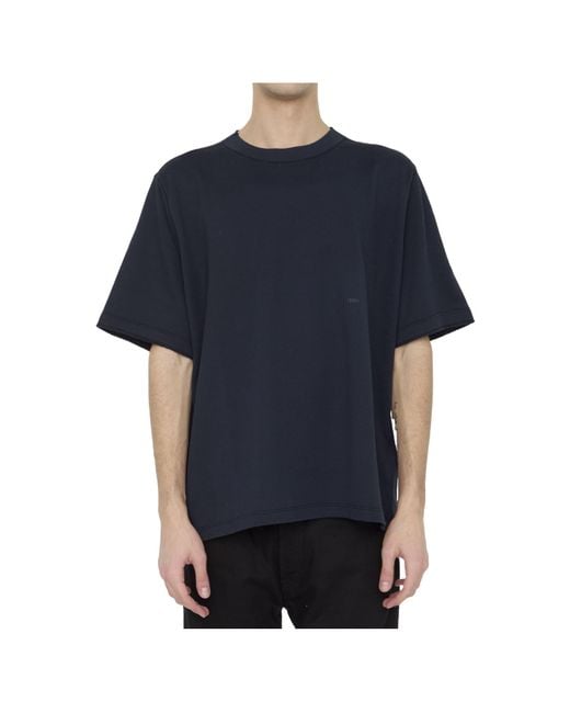 Stone Island Blue Short-Sleeved Crewneck T-Shirt for men