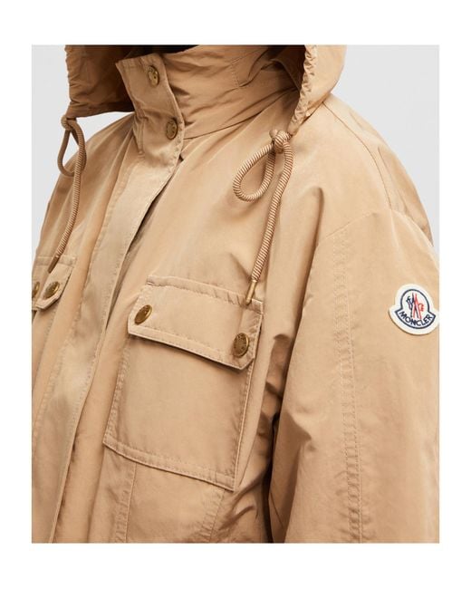 Moncler Natural Nantes Pocket Detailed Parka