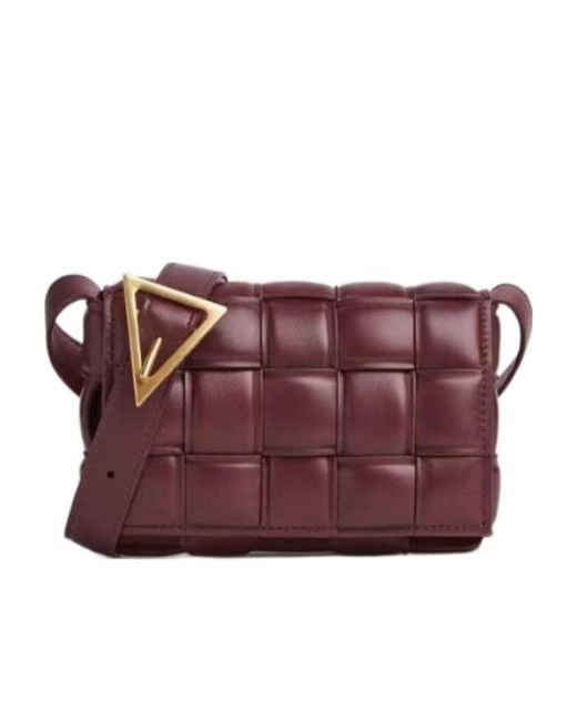 Bottega Veneta Purple Padded Cassette Crossbody Bag