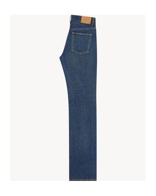 Saint Laurent Blue Nico Low-Rise Jeans