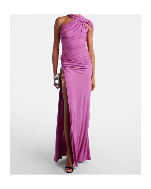 Christopher Esber Pink Elegant Ruched Knit Dress