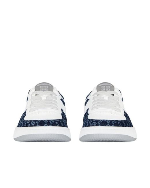 Givenchy Blue G Move Panelled Low-Top Sneakers for men