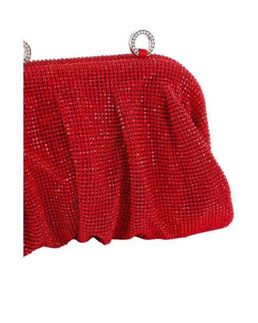 Benedetta Bruzziches Embellished Gathered Clutch Bag