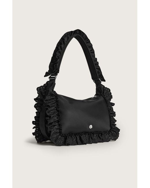 Simone Rocha Black Pillowcase Ruffled Shoulder Bag