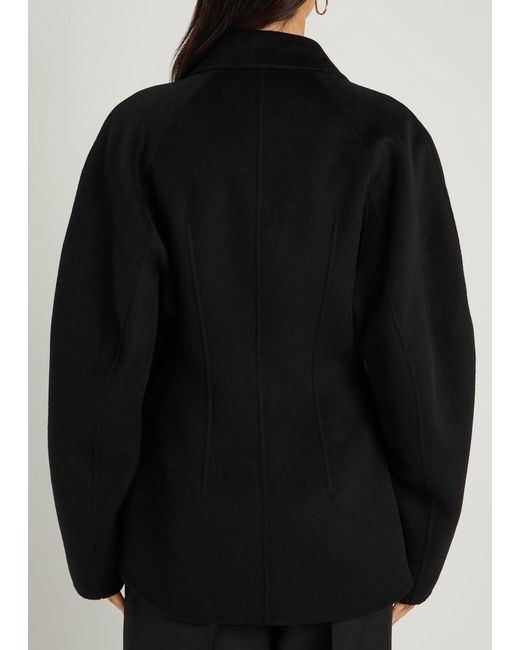 Rohe Black Sculpted Wool Jacket