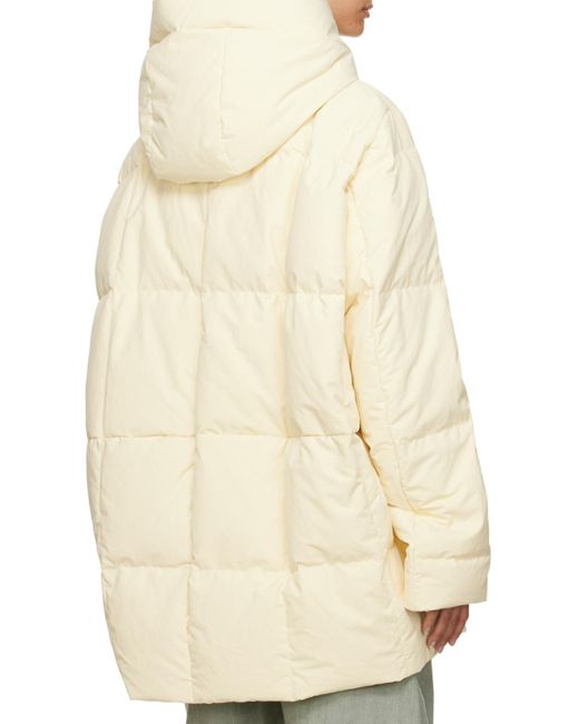 Jil Sander White Quilted Down Jacket