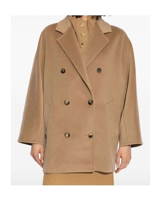 Max Mara Natural Lapel Long-Sleeved Coat