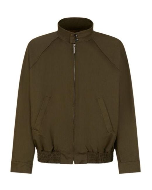 Marni Green Gabardine Bomber Jacket for men