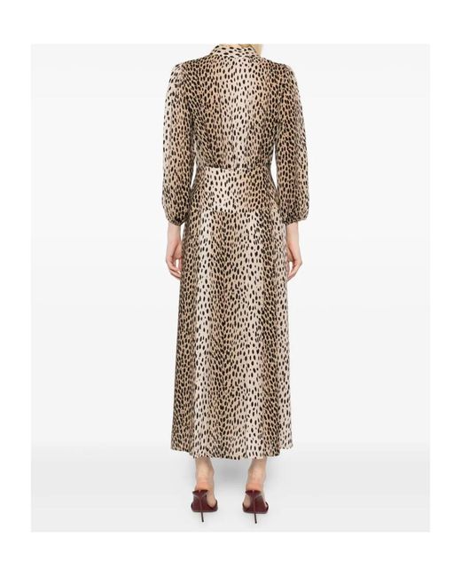 Rixo Natural Izzy Shirt Dress