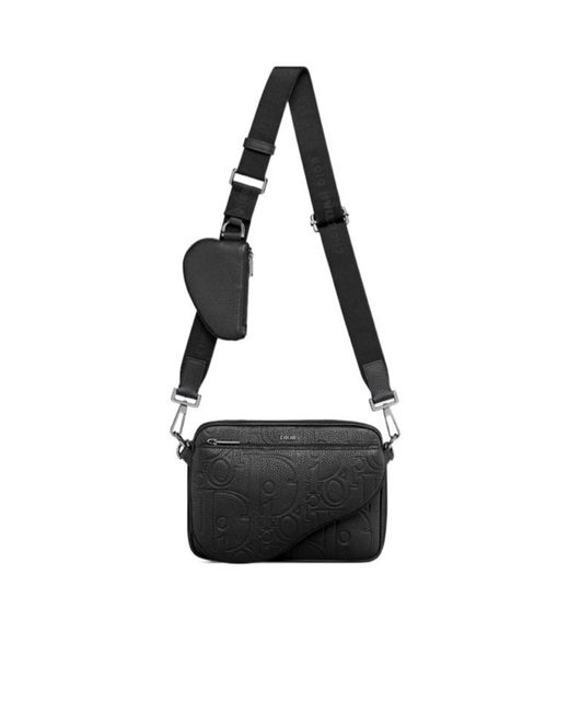 Dior Black Saddle Triple Pouch for men