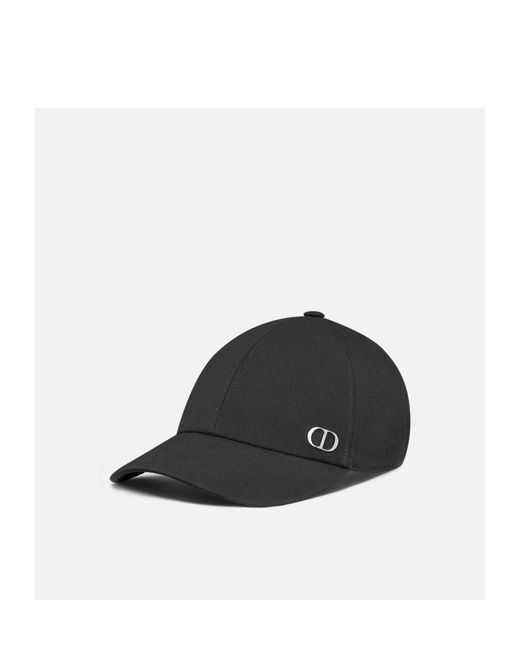 Dior Black Homme Logo Plaque Baseball Cap for men