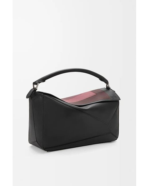 Loewe Black X Albers Large Puzzle Bag