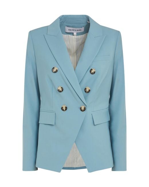 Veronica Beard Blue Miller Dickey Blazer