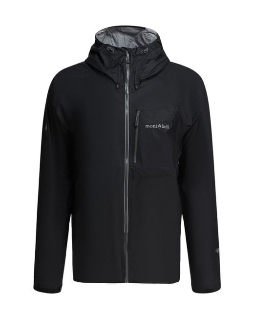 Montbell Black Torrent Flier Hooded Jacket for men