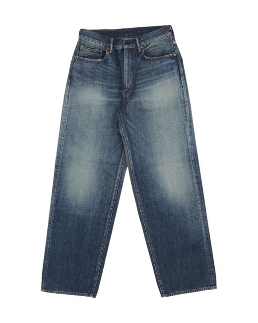 Nanamica Blue Selvedge Denim Pants for men