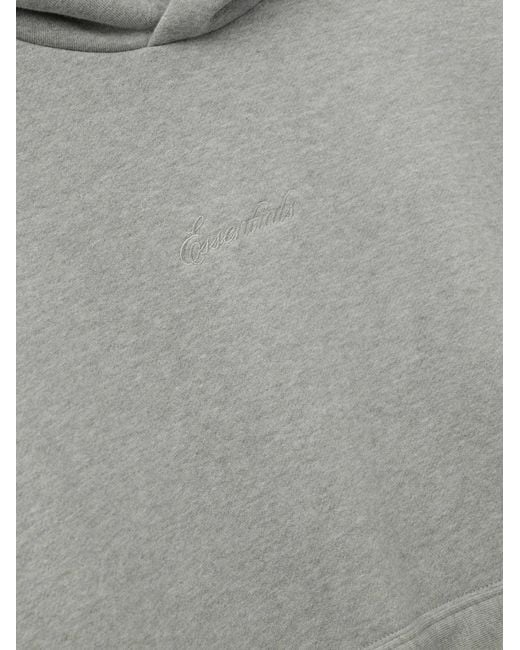 Fear Of God Gray Signature Classic Hoodie for men