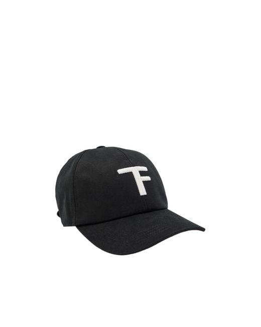 Tom Ford White Logo-Embroidered Canvas Cap for men