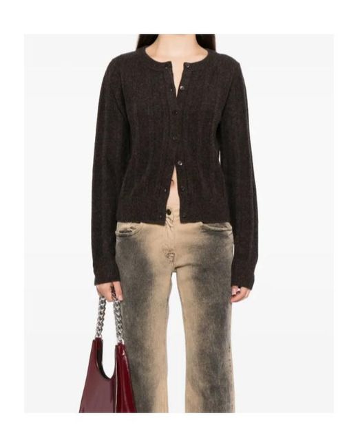 Reformation Black Hannah Cardigan