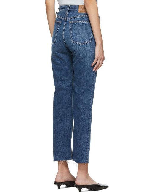 Totême Blue Totême Classic Straight-Leg Jeans