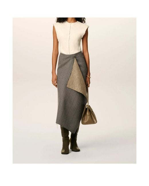 AMI Natural Round Neck Top