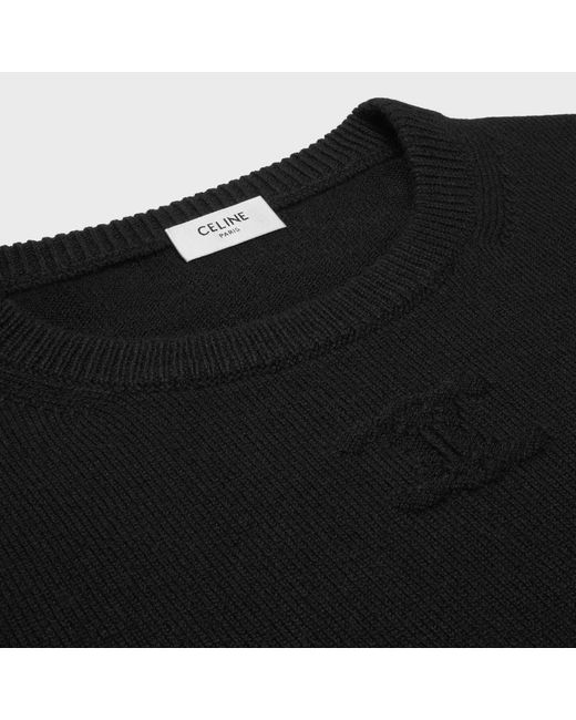 Céline Black Crew Neck Sweater